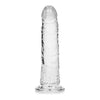 Realrock Slim Dildo 7in Transparent