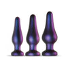 Hueman Comets Butt Plug Set Of 3 - Purple