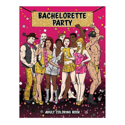 Wood Rocket Bachelorette Party Adult Coloring Book