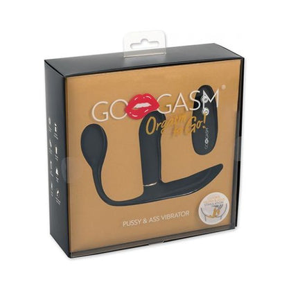 Gogasm Pussy & Ass Vibrator - Black