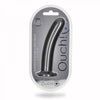 Shots Ouch! Smooth Silicone 7 In. G-spot Dildo Gunmetal