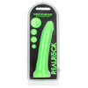 Realrock Glow In The Dark Slim 8 In. Dildo Neon Green