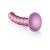 Shots Ouch! Beaded Silicone 5 In. G-spot Dildo Rose Gold