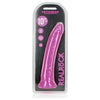 Realrock Glow In The Dark Slim 10 In. Dildo Neon Purple