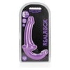 Realrock Glow In The Dark 6 In. Strapless Strap-on Dildo Neon Purple