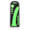 Realrock Glow In The Dark Slim 10 In. Dildo Neon Green