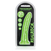 Realrock Glow In The Dark Slim 7 In. Dildo Neon Green