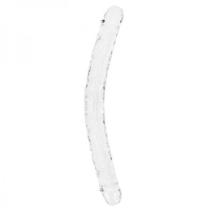 Realrock Crystal Clear Double Dong 18 In. Dual-ended Dildo Clear