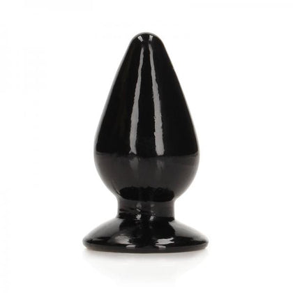 Realrock Crystal Clear 4.5 In. Anal Plug Black