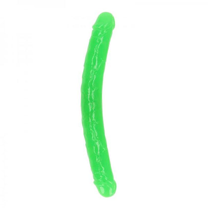 Realrock Glow In The Dark Double Dong 15 In. Dual-ended Dildo Neon Green