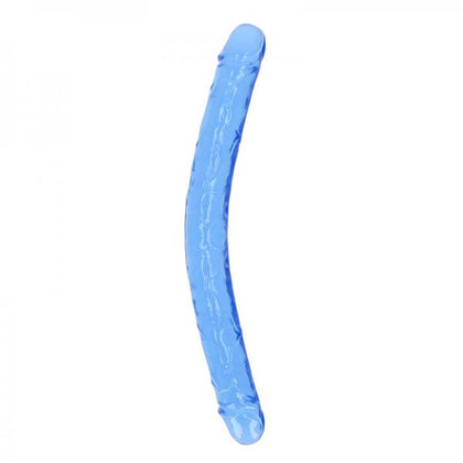 Realrock Crystal Clear Double Dong 18 In. Dual-ended Dildo Blue