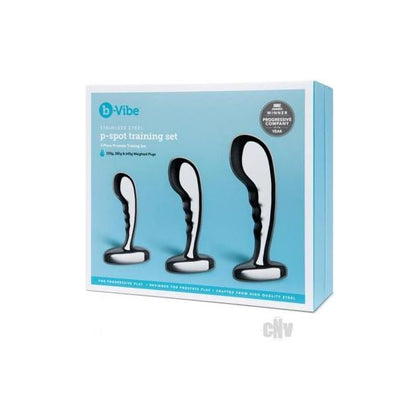 B-vibe Stainless Steel P-spot Training Set