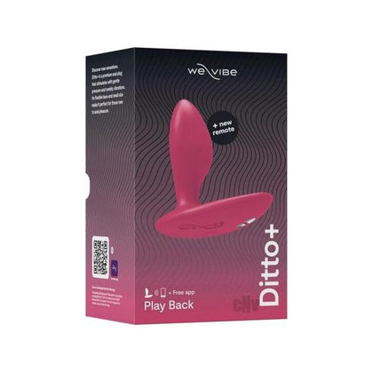 We-vibe Ditto+ Rechargeable Remote-controlled Silicone Vibrating Anal Plug Cosmic Pink