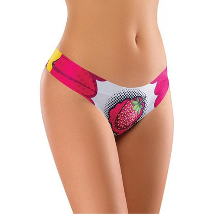 Mememe Intrigue Kissberry Printed Thong Md