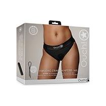 Shots Ouch Vibrating Strap On Hipster - Black M/l