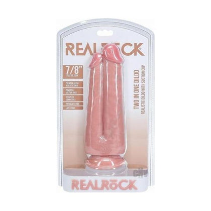 Realrock Two In One 7 In. / 8 In. Dildo Beige