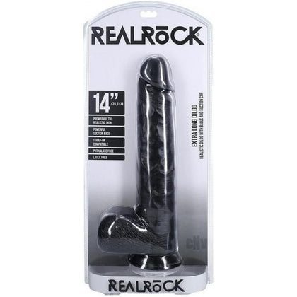 Realrock Xl Straight W Balls 14 Black