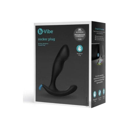 B-vibe Rocker Rocking Weighted Prostate Plug Black