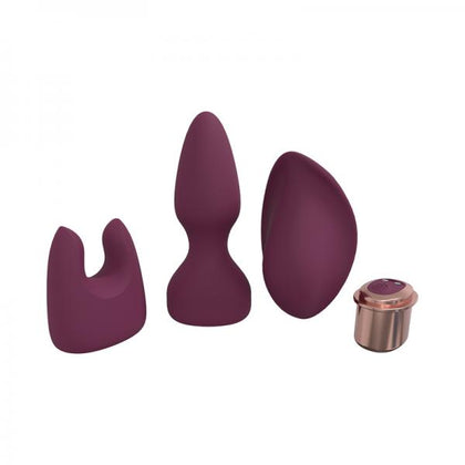 Loveline Ultimate Kit 10 Speed Silicone Rechargeable Waterproof Burgundy