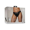 Shots Ouch Vibrating Strap On Panty Harness W/open Back - Black M/l