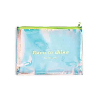 '=love To Love Born To Shine Pouch - Acid Yellow