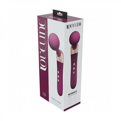 Loveline Serenity Wand Silicone Rechargeable Splashproof Burgundy