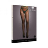 Le Desir Shredded Suspender Pantyhose Midnight Green O/s