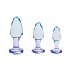 Butties 3pc Acrylic Anal Plug Set