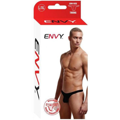 Envy Low Rise Thong Black L/xl