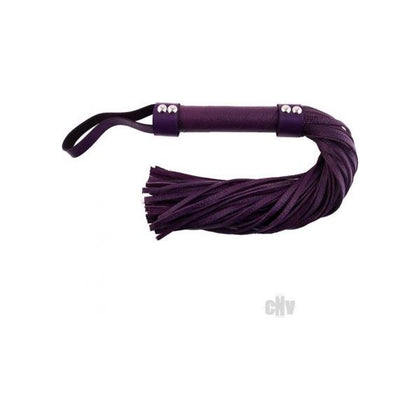 Rouge H-Style Leather Flogger Purple