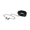 Ouch Velcro Collar with Nipple Clamps Black
