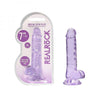 Shots RealRock Realistic Crystal Clear 7 Dildo w/Balls - Purple