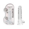 Shots RealRock Realistic Crystal Clear 8 Dildo w/Balls - Transparent Clear