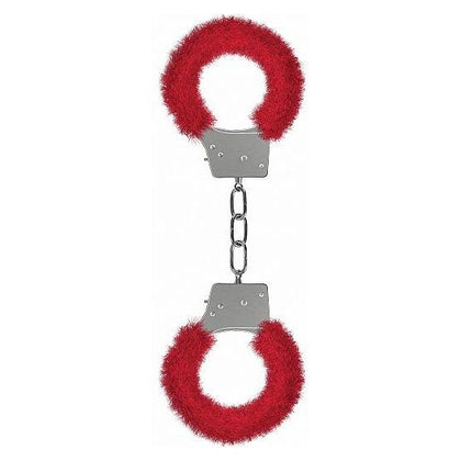 Shots Ouch Beginner's Handcuffs Furry - Red