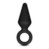 Blush Anal Adventures Platinum Silicone Loop Plug - Small Black