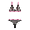 Vibes F*ck Cancer Bralette & Cheeky Panty Black L/XL