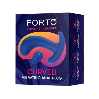 Curved Vibrating Plug Blue