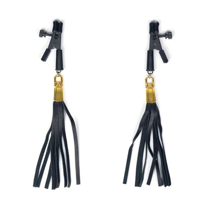 Alligator Clamp W/Leatherette Tassel