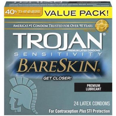 Trojan Sensitivity Bareskin Lubricated