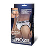 Brozil Open Back Mesh Brief S/m Wht