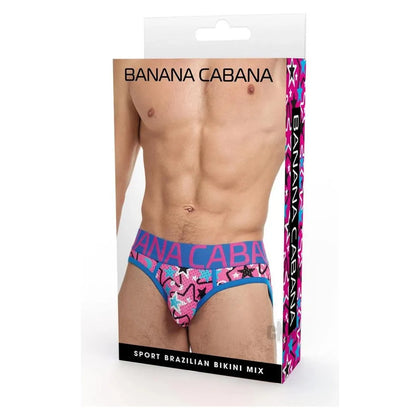 Banana Cabana Eclips Bikini Lg/xl Purple