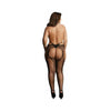 Shots Le Desir Suspender Pantyhose With Strappy Waist Black Qs