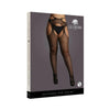Shots Le Desir Suspender Pantyhose With Strappy Waist Black Qs