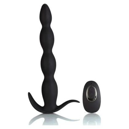 Mason Silicone Anal Plug Remote Control Black