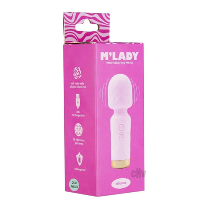 Mlady Mini Vibrating Wand Pink