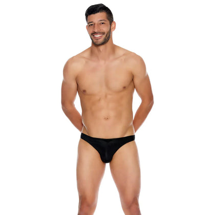 Men's Microfiber Open Back Underwear Black L/Xl