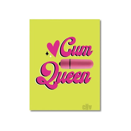 Naughtyvibe Cum Queen Greet Card