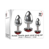 Adam & Eve Three Hearts Gem Anal Plug Set