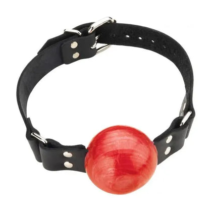 Large Ball Gag With Buckle 2 Inch - Red