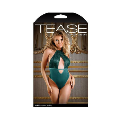 Tease Jules Keyhole Teddy With Snap Closure Dark Teal Green M/l